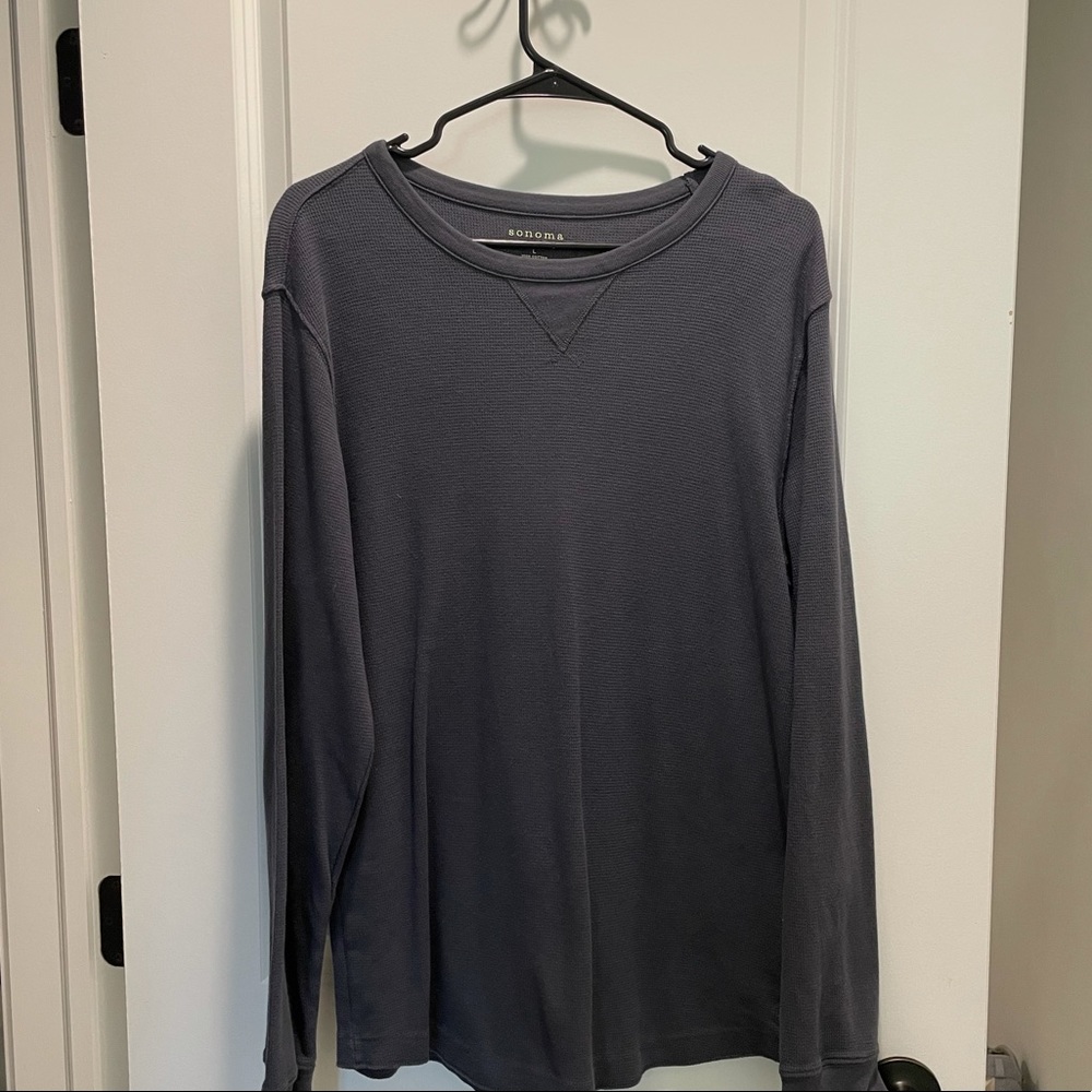 Sonoma Navy Blue Long Sleeve Shirt